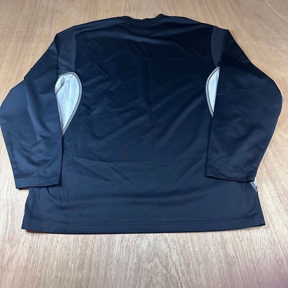 Nike Dri-FIT Men’s Black Gray Long Sleeve Athletic Shirt Size L Performance Top - Picture 2 of 5